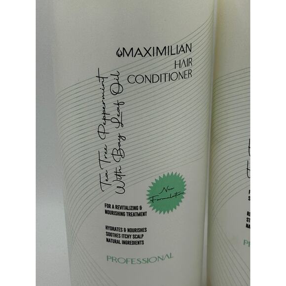 MAXIMILIAN Tea Tree Mint Shampoo and Conditioner Set 16.9 Fl Oz - Picture 3 of 6